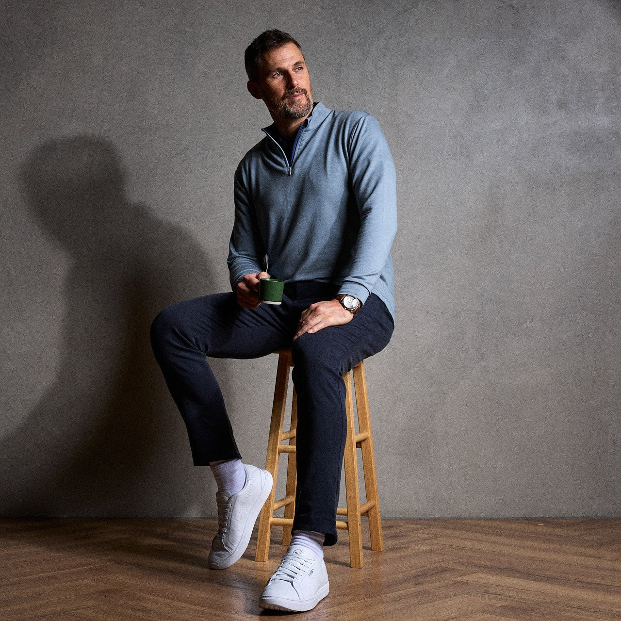 'All Day' Stretch Tencel™ Quarter Zip