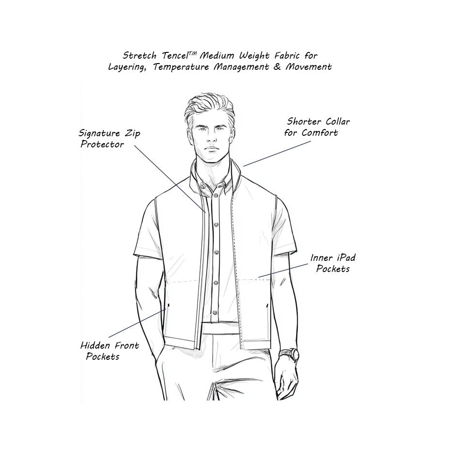 'Ready, Set' Stretch Tencel™ Gilet